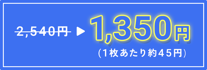1,200円(1枚あたり約40円)